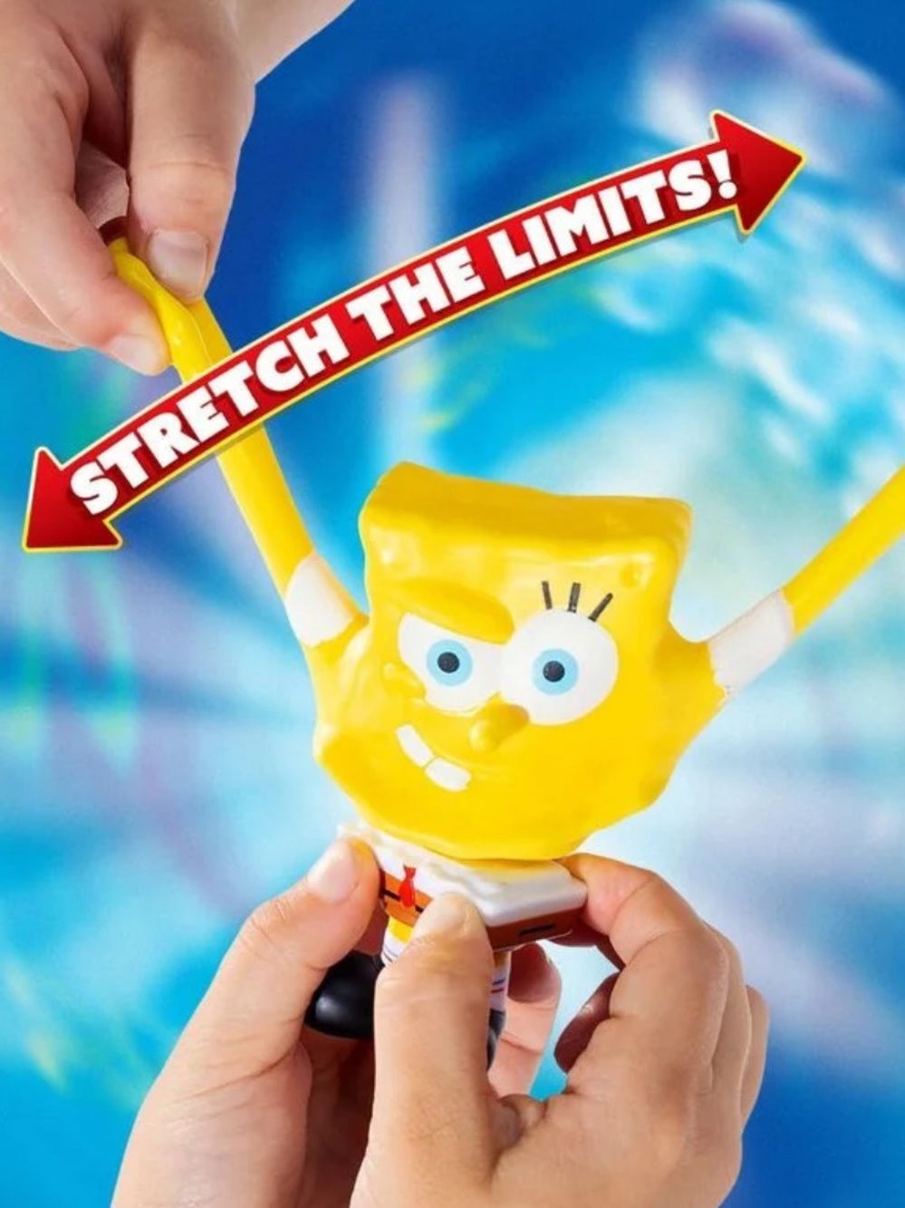 2pc LOT •STRETCH ARMSTRONG• SpongeBob SquarePants + Patrick Squish Toys >> NWT - Picture 11 of 14